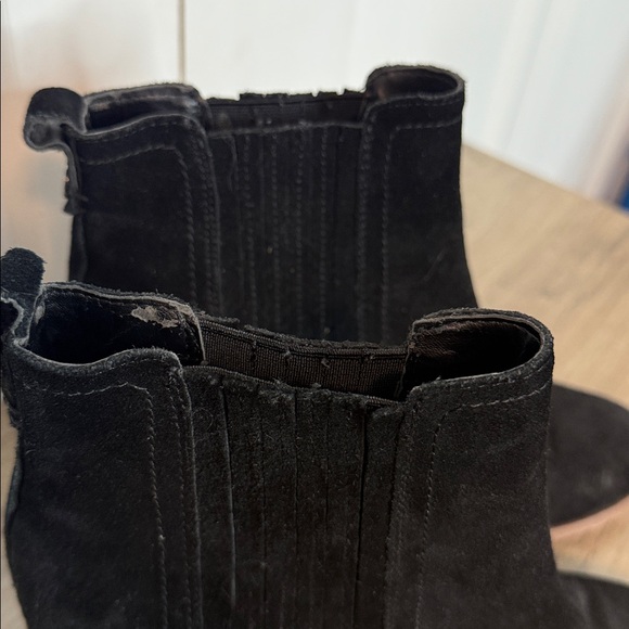 Sam Edelman Black Suede Leather Ankle Booties - 8.5 - Picture 4 of 7